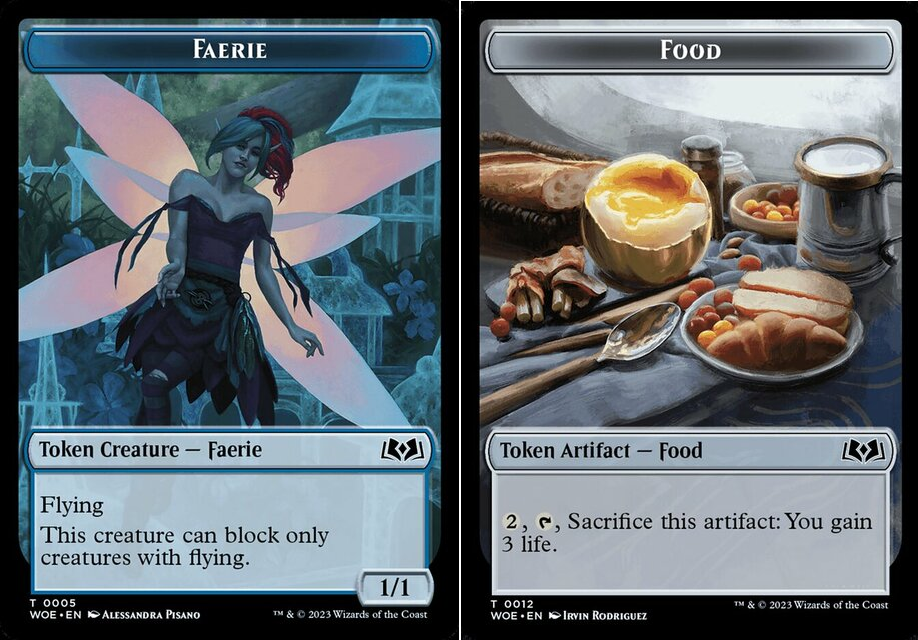 Faerie Token // Food Token (012) - Foil